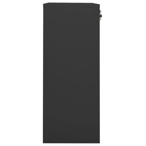 Armario de oficina de acero gris antracita 90x40x102 cm M 3