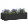 Caja de flores de oficina de acero gris antracita 90x40x23 cm 1