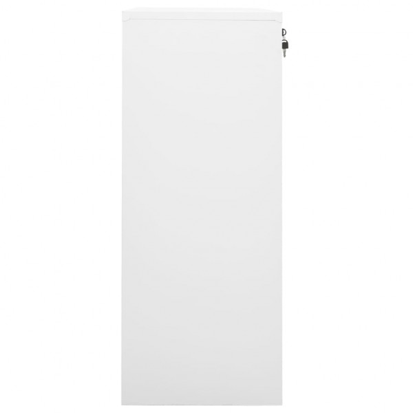 Armário de escritório 90x40x102 cm aço branco M 3