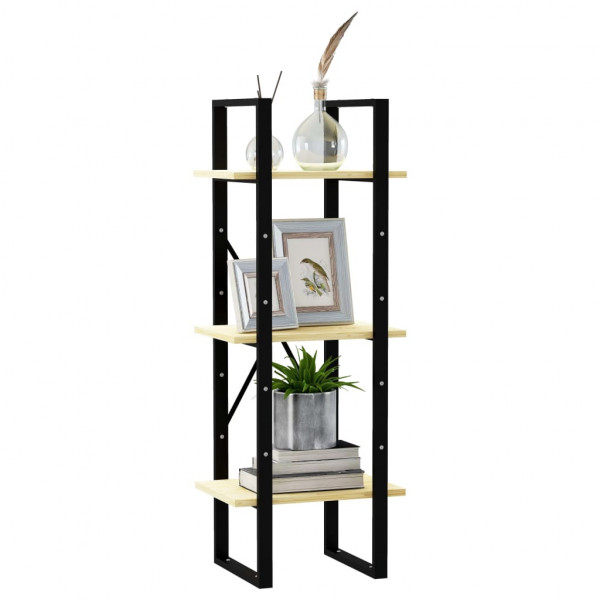 Estantería de 3 niveles madera maciza de pino 40x30x105 cm M 4