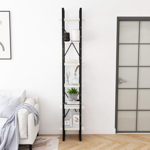 Armario alto madera maciza de pino blanco 40x30x210 cm M 4