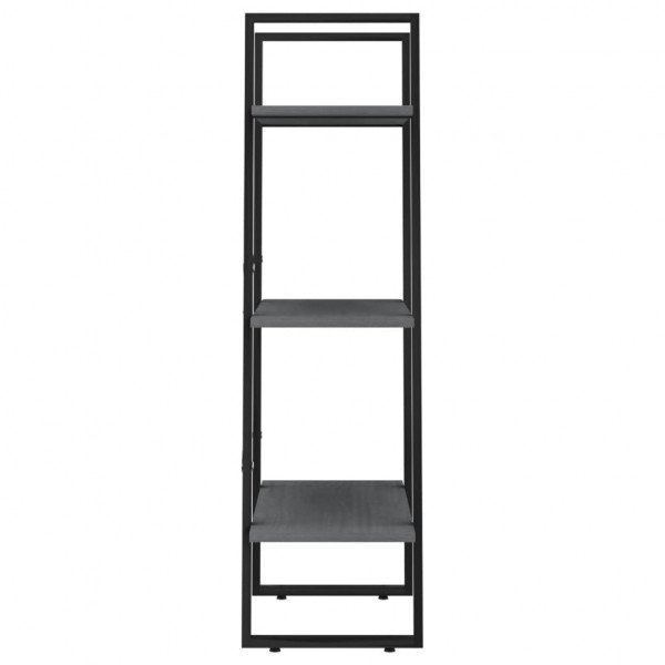 Estante de almacenamiento madera maciza pino gris 60x30x105 cm M 5