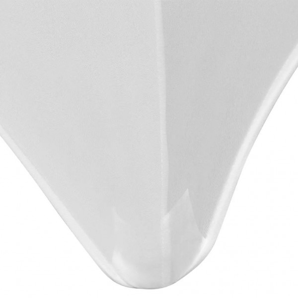 Capa extensível para mesa 2 pcs 120x60.5x74 cm branco M 5