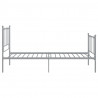 Estructura de cama de metal gris 100x200 cm 3