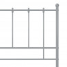 Estructura de cama de metal gris 100x200 cm 5