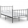 Estructura de cama de metal negro 120x200 cm 1