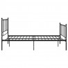Estructura de cama de metal negro 120x200 cm 3