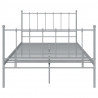 Estrutura de cama 120x200 cm metal cinzento 4