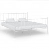 Estrutura de cama 140x200 cm metal branco 1