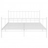 Estrutura de cama 140x200 cm metal branco 4
