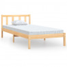 Estructura de cama madera maciza de pino individual 75x190 cm 2
