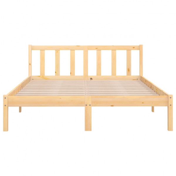 Estructura de cama de madera maciza de pino 160x200 cm M 4