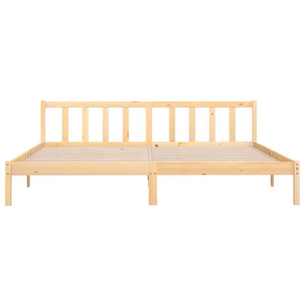Estructura de cama de madera maciza de pino 200x200 cm M 4