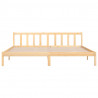 Estrutura de cama 200x200 cm pinho maciço 4