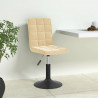 Sillas de comedor giratorias 6 unidades terciopelo crema 1