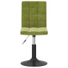 Sillas de comedor giratorias 6 unidades terciopelo verde claro 4