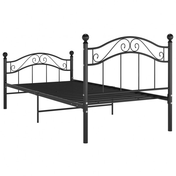 Estrutura de cama 100x200 cm metal preto M 5