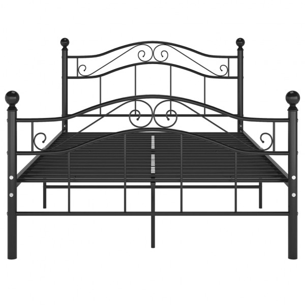 Estructura de cama de metal negro 120x200 cm M 3