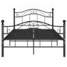 Estrutura de cama 120x200 cm metal preto 3