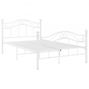 Estrutura de cama 120x200 cm metal branco H