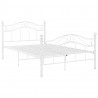 Estrutura de cama 120x200 cm metal branco 2