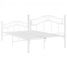 Estructura de cama de metal blanco 120x200 cm 5