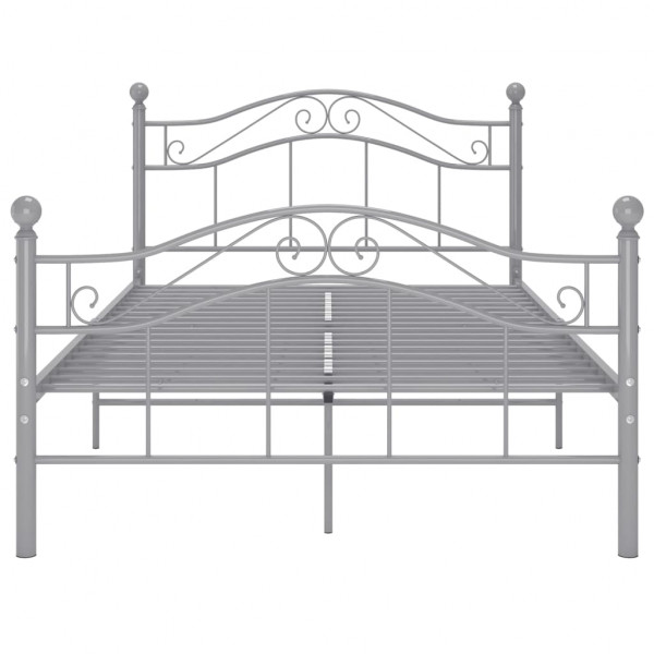 Estrutura de cama de metal cinza 120x200 cm M 3