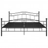 Estructura de cama de metal negro 140x200 cm 3