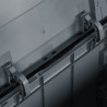 Caja de almacenaje para jardín 90L PP ratán gris 5