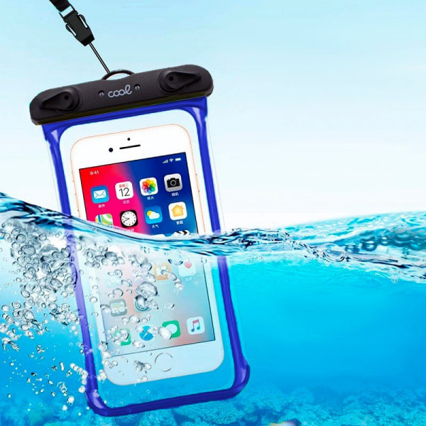 Funda Impermeable Universal Waterproof Azul M 3