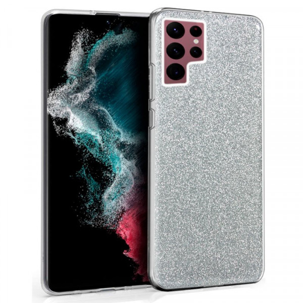 Carcasa COOL para Samsung S908 Galaxy S22 Ultra Glitter Plata D