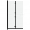 Mampara de ducha plegable vidrio ESG esmerilado 80x190 cm 2