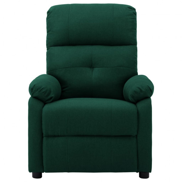 Sillón reclinable eléctrico tela verde oscuro M 2