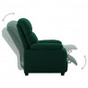 Sillón reclinable eléctrico tela verde oscuro 3