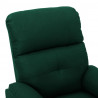 Sillón reclinable eléctrico tela verde oscuro 5