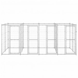 Canil de exterior 9.68 m² aço galvanizado H