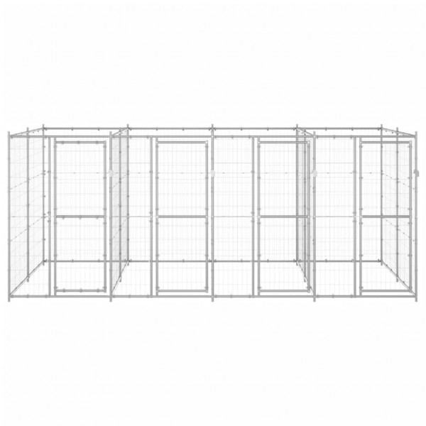 Perrera de exterior de acero galvanizado 9.68 m² M 2