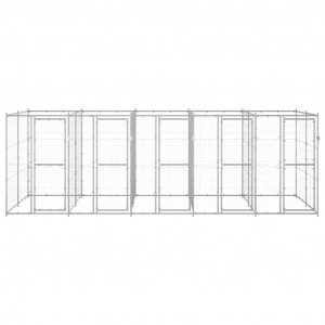 Perrera de exterior de acero galvanizado 12.1 m² H