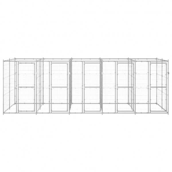 Perrera de exterior de acero galvanizado 12.1 m² M 2