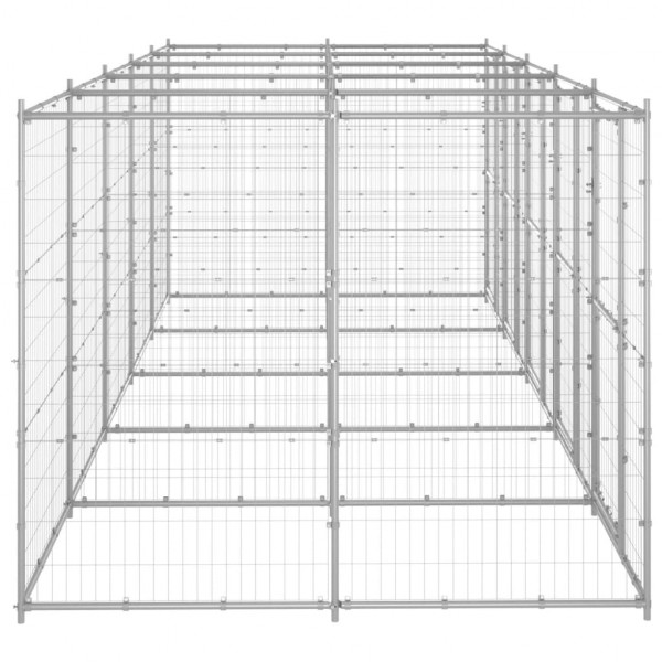 Canil de exterior 12.1 m² aço galvanizado M 3