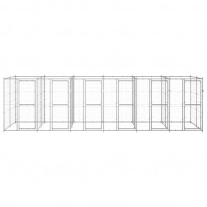 Canil de exterior 14.52 m² aço galvanizado H