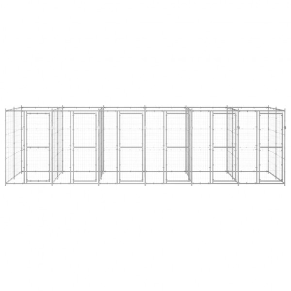 Perrera de exterior de acero galvanizado 14.52 m² M 2