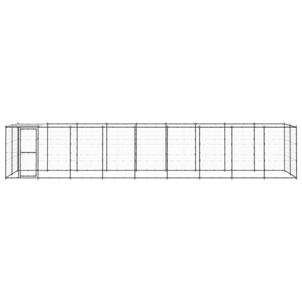 Perrera de exterior de acero con techo 21.78 m² M 2