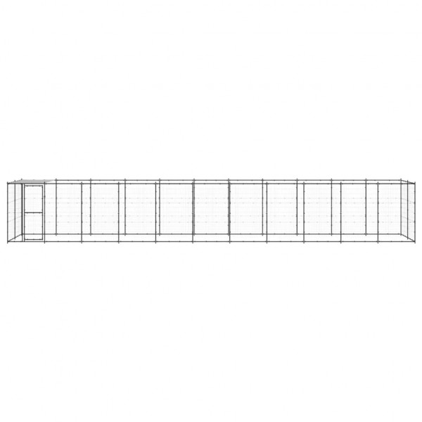 Perrera de exterior de acero con techo 26.62 m² M 2