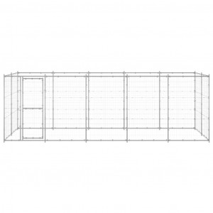 Perrera de exterior de acero galvanizado 12.1 m² H