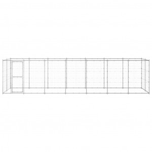 Perrera de exterior de acero galvanizado 16.94 m² H