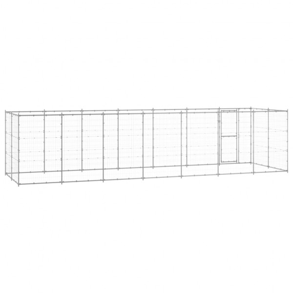 Canil de exterior 16.94 m² aço galvanizado M 4