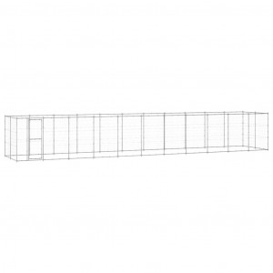 Canil de exterior 26.62 m² aço galvanizado H