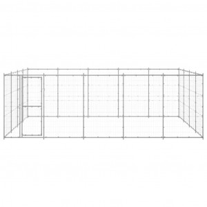 Perrera de exterior de acero galvanizado 24.2 m² H
