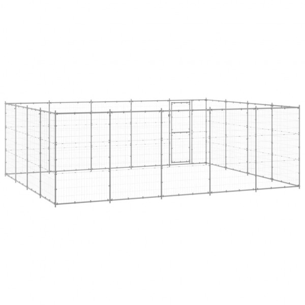 Canil de exterior 24.2 m² aço galvanizado M 4